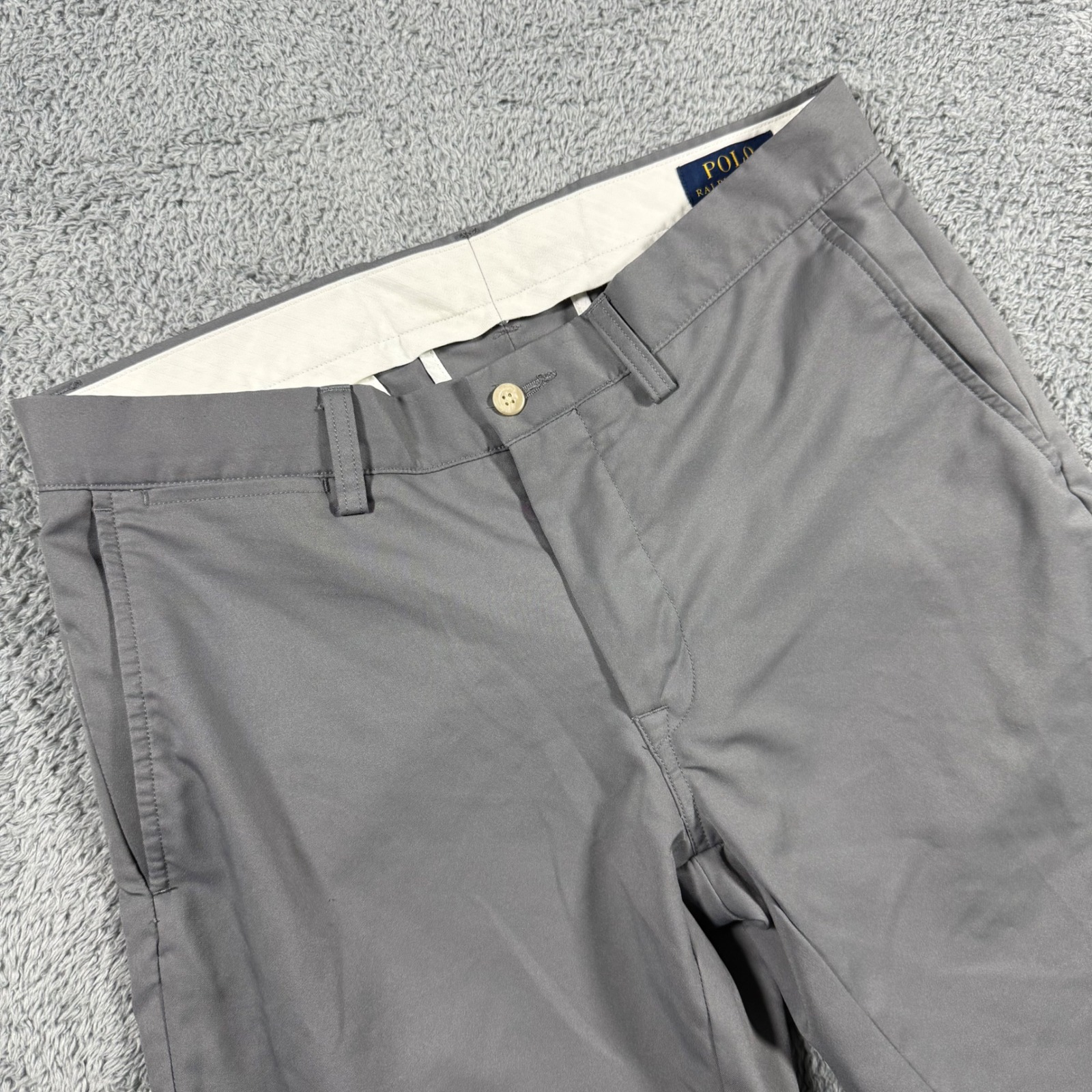 Polo Ralph Lauren Slim Fit Pants Mens 32x30 Grey Performance Polyester Golf